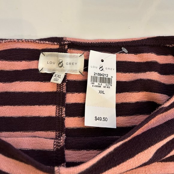 Lou & Grey Striped Top (NWT) - Picture 7 of 8